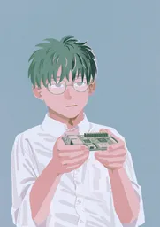 RaspberryPiを持つ男性